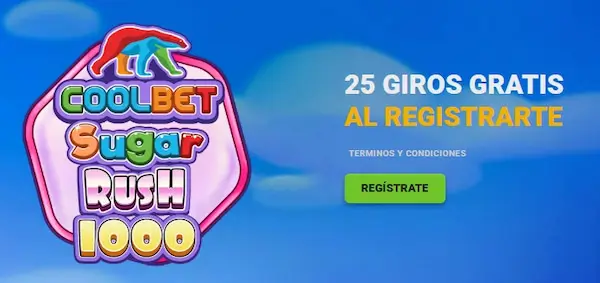 25 Giros Gratis sin Depósito en Coolbet Casino