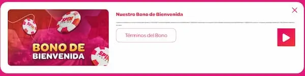 Bono de Bienvenida de Spin Casino