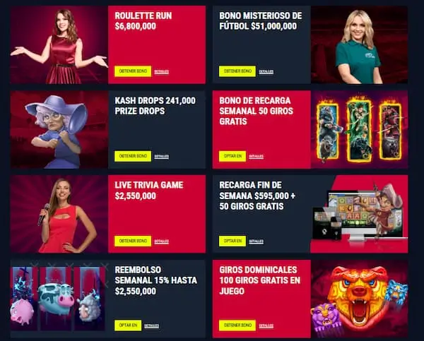 Bonos y promociones  en Rabona Casino