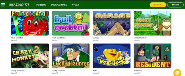 Mejores casinos online para Jugar Cocktail en Chile: Brazino777