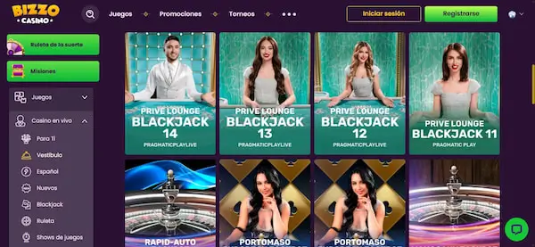 Casino en vivo - Bizzo casino Chile
