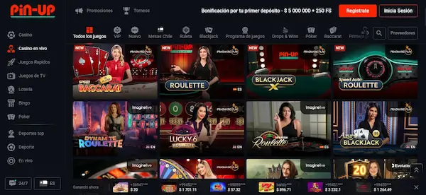 Pin-up Casino en vivo