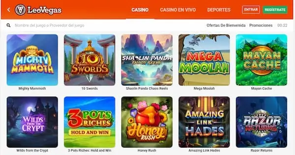 Los Mejores Casinos para Jugar Sugar Rush en Chile: Leo Vegas