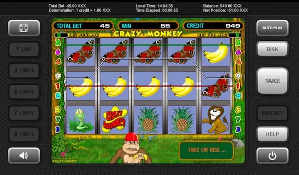 Como se juega Crazy Monkey