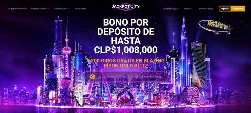 Página de inicio del Jackpotcity Casino