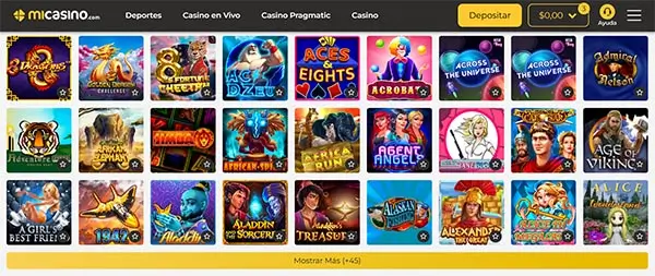 Juegos de Mi Casino Chile