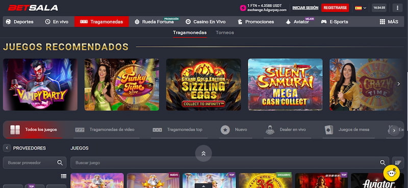 Juegos de casino - Betsala casino Chile