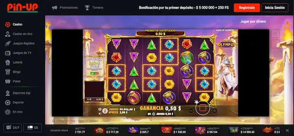 Juegos gratis en Pin-Up casino Chile