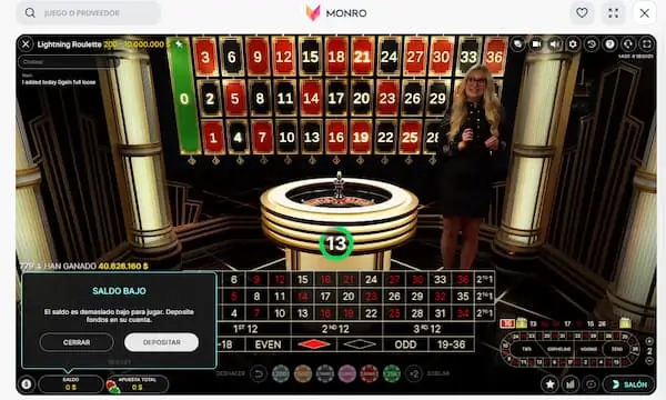 Monro Casino en Vivo