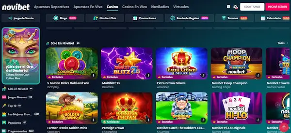 Novibet - Casinos online que aceptan Webpay en Chile