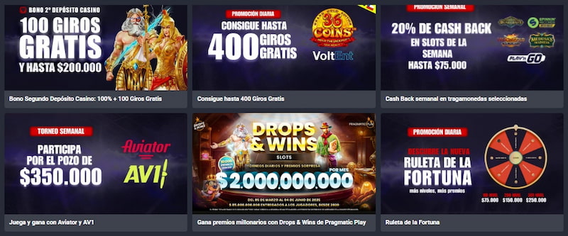 Otras promociones - Betsala casino Chile