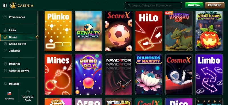 Juegos de casino en Casinia Chile: Otros juegos