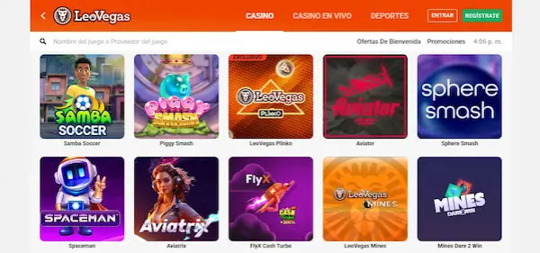 Otros juegos - LeoVegas casino Chile