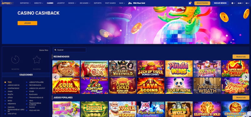 Presentacion - Sapphirebet casino Chile