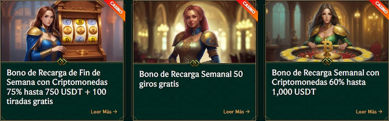 Otras promociones de casino disponibles en Casinia Chile