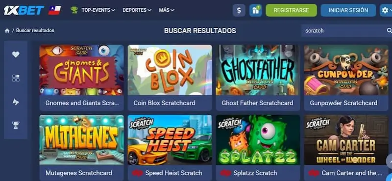 Mejores Casinos de Rasca y Gana Online en Chile: 1xbet