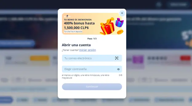 Registro en Mr.Bet Casino