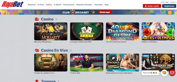 Rojabet - Casinos que aceptan Astropay en Chile