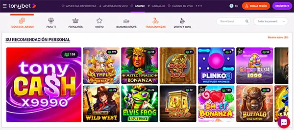 Sweet Bonanza en TonyBet