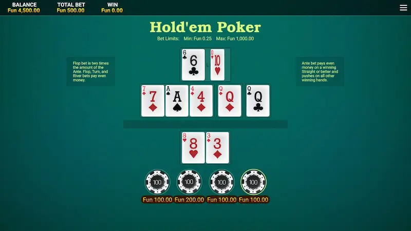 Variantes de Póker Online Más Jugadas en Chile: Texas Holdem