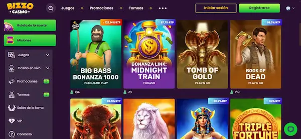 Tragamonedas - Bizzo casino Chile