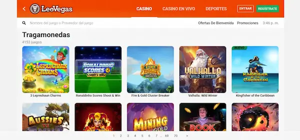 Tragamonedas - LeoVegas casino Chile