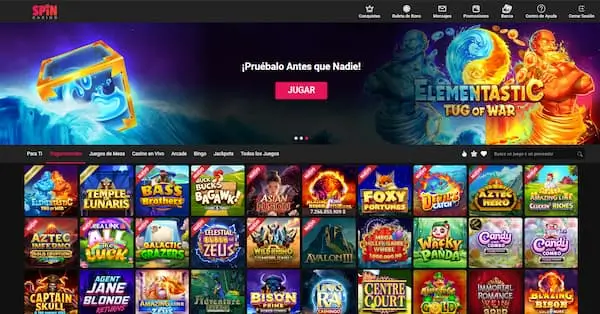 Tragamonedas en Spin Casino Chile