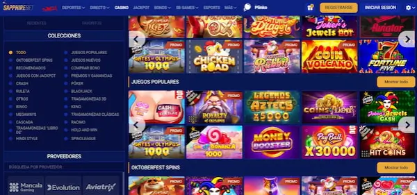 Top 5 Casinos con Tragamonedas Móviles: Sapphirebet