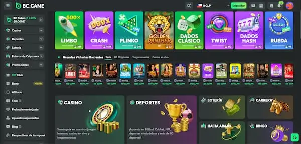 Mejores Casinos para Pagar con CuentaRUT en Chile: BC.Game