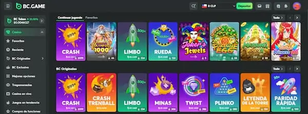 BC.Game Chile juegos de casino