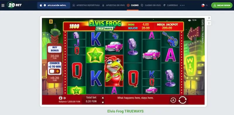 juego gratis 20bet casino chile