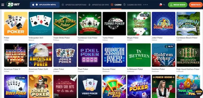juegos de mesa 20bet casino