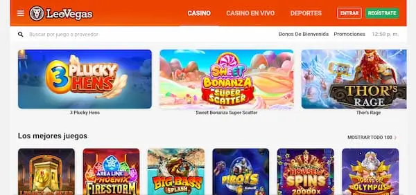 Top 5 de Casinos para Depositar con VISA: Leo Vegas