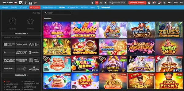 Tragamonedas Megapari Casino