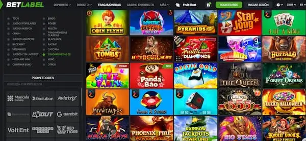 Tragamonedas en Betlabel casino